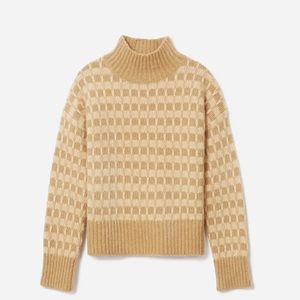 The Cloud Checkered Turtleneck from Everlane in Small